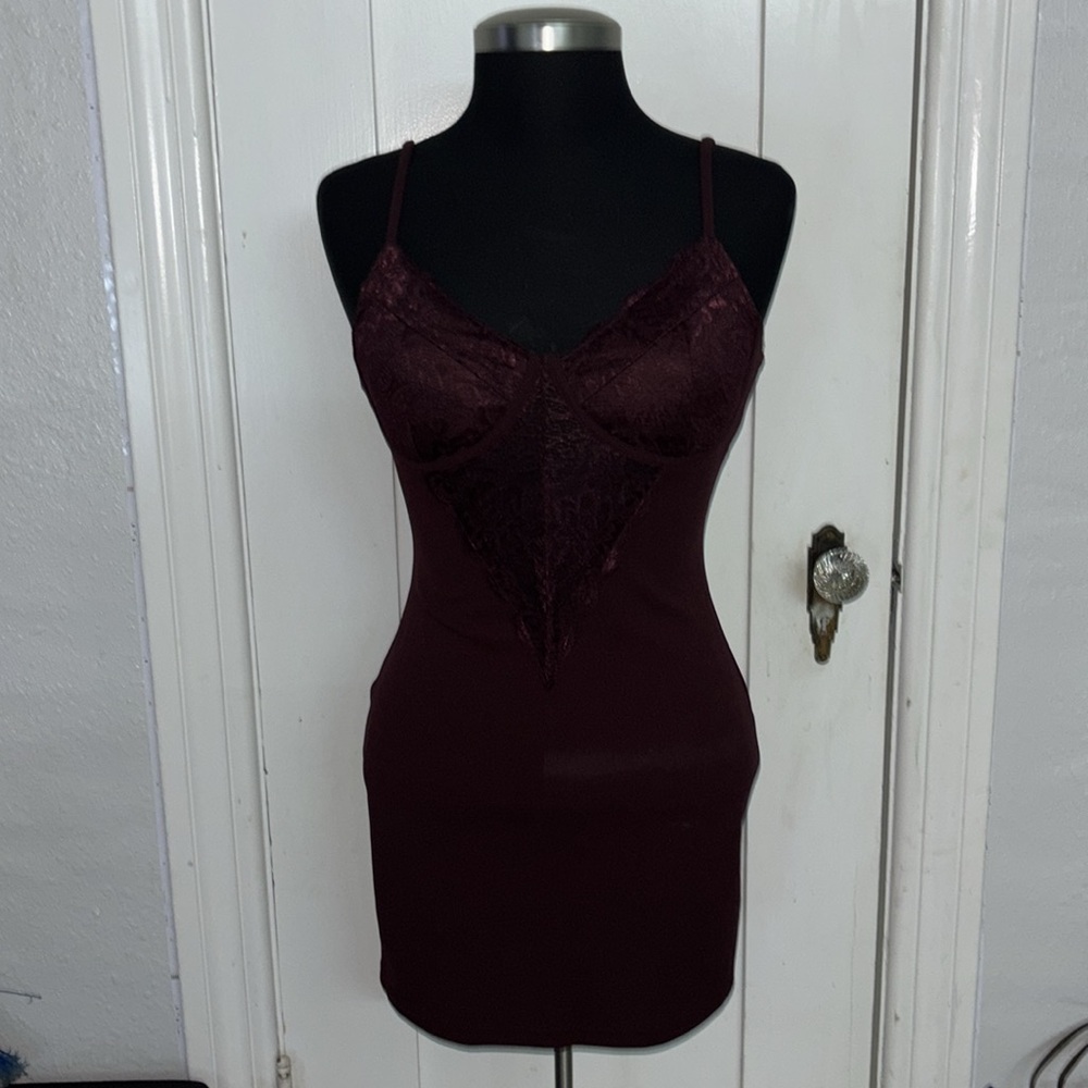 Burgundy Night Dress, Brand: Windsor, Size Small, New